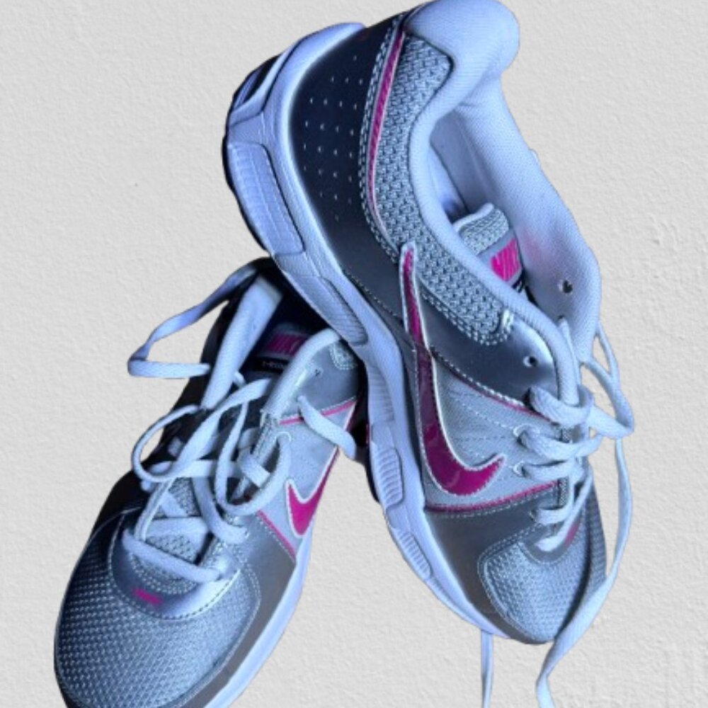 Nike Womens T-Run 5 Running Sneakers Gray Lace Up Low Top Size 5.5